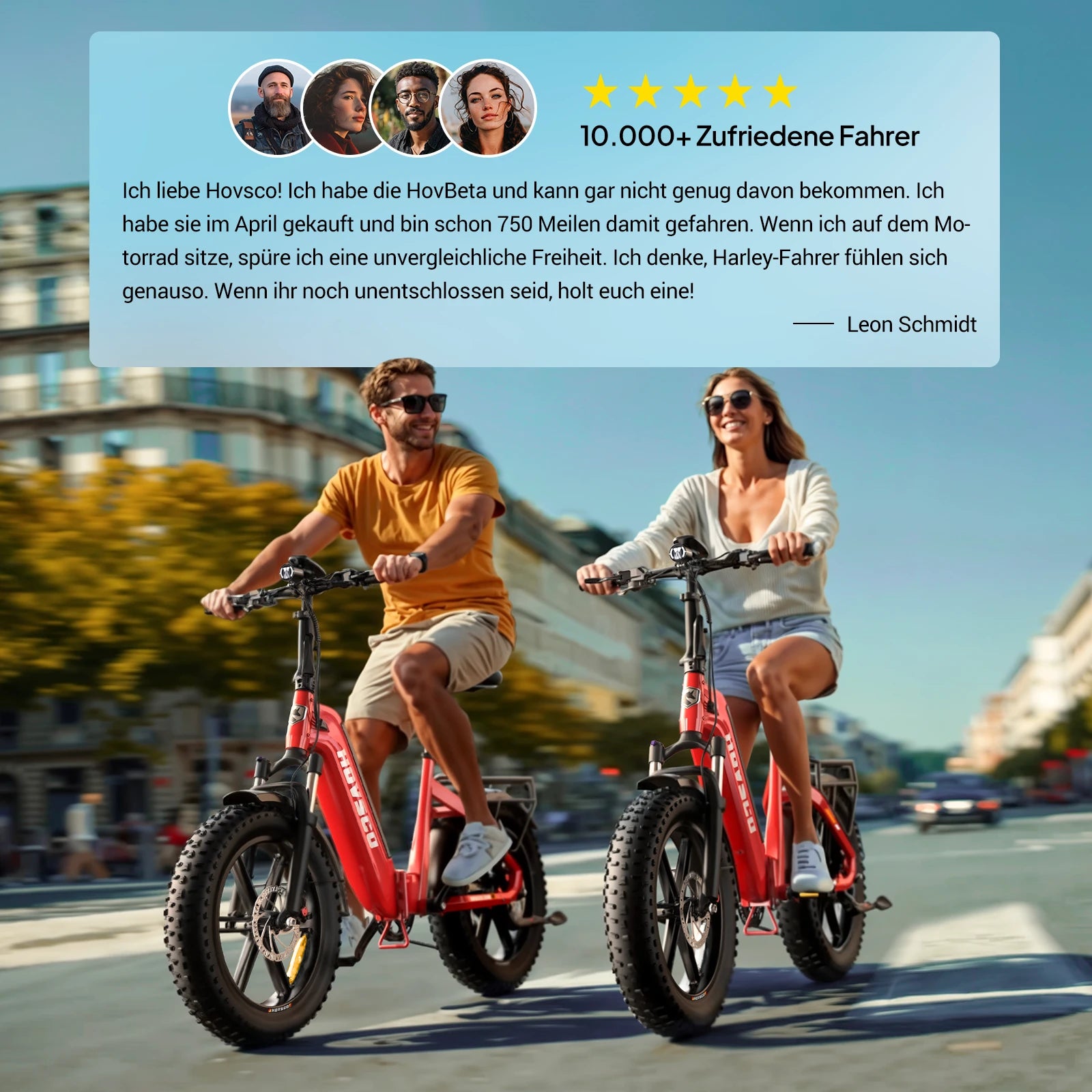 HOVSCO™ HovBeta 20" Klappbares E-Bike mit Fat Tires