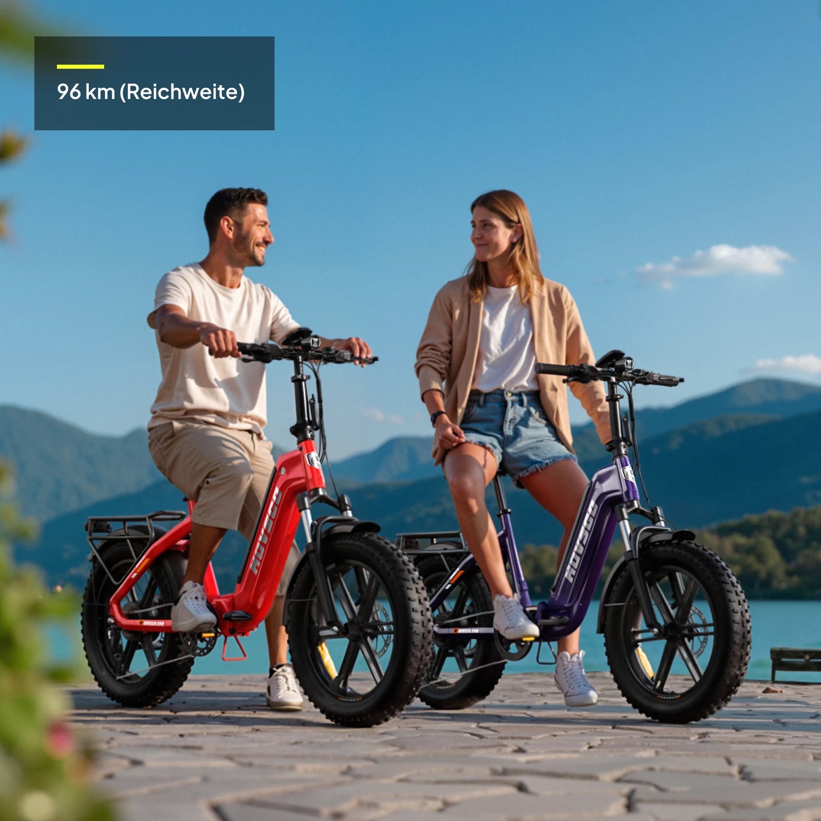 HOVSCO™ HovBeta 20" Klappbares E-Bike mit Fat Tires