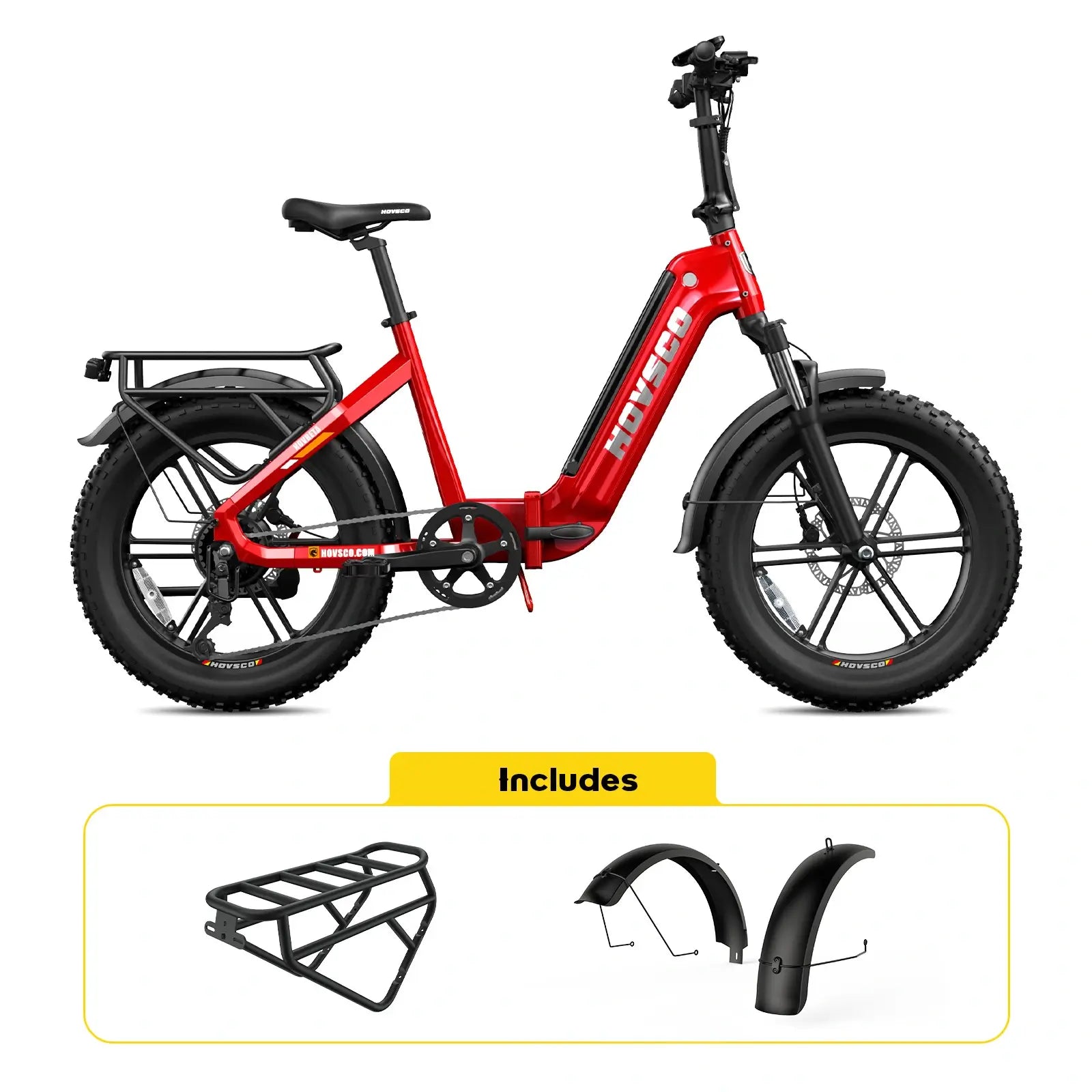 HOVSCO™ HovBeta 20" Klappbares E-Bike mit Fat Tires