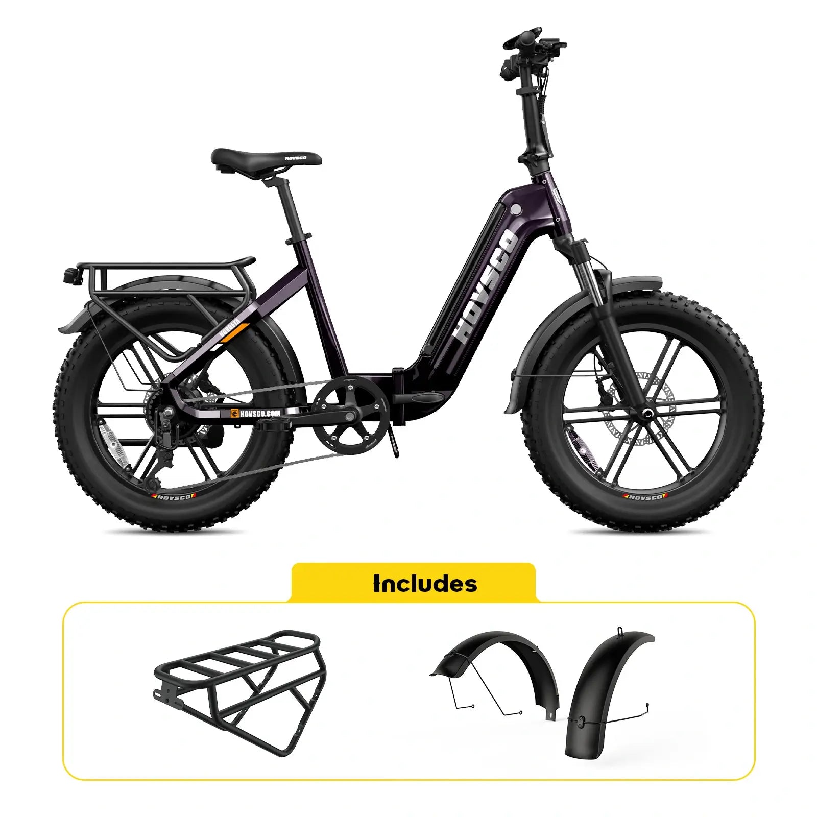 HOVSCO™ HovBeta 20" Klappbares E-Bike mit Fat Tires