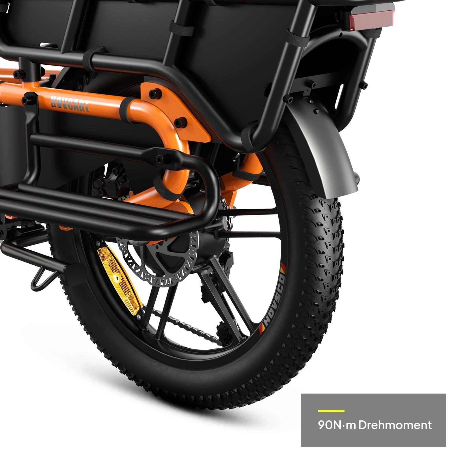 HOVSCO™ HovCart 20" Step-Thru Elektrisches Fat-Tire-Lastenfahrrad