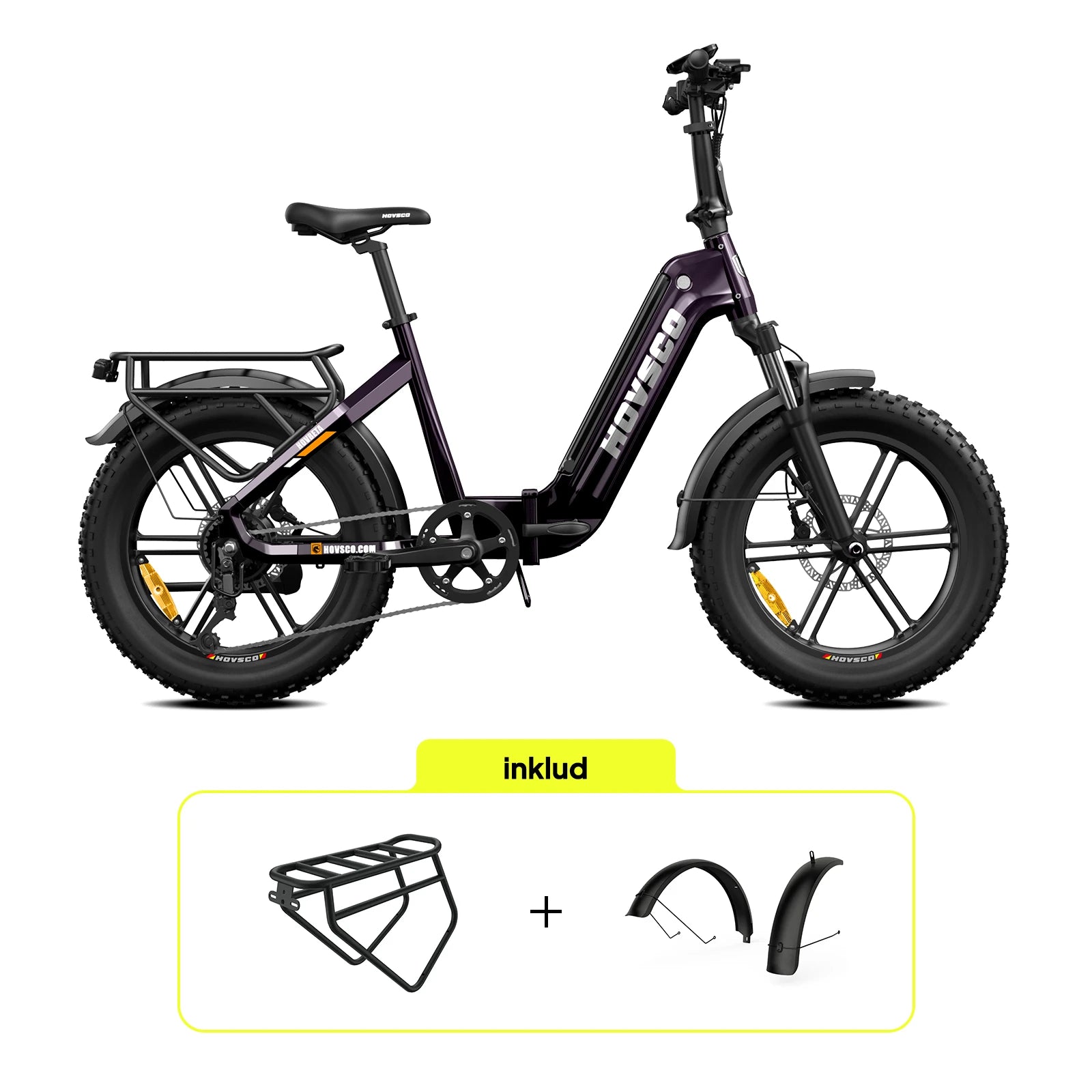 HOVSCO™ HovBeta 20" Klappbares E-Bike mit Fat Tires