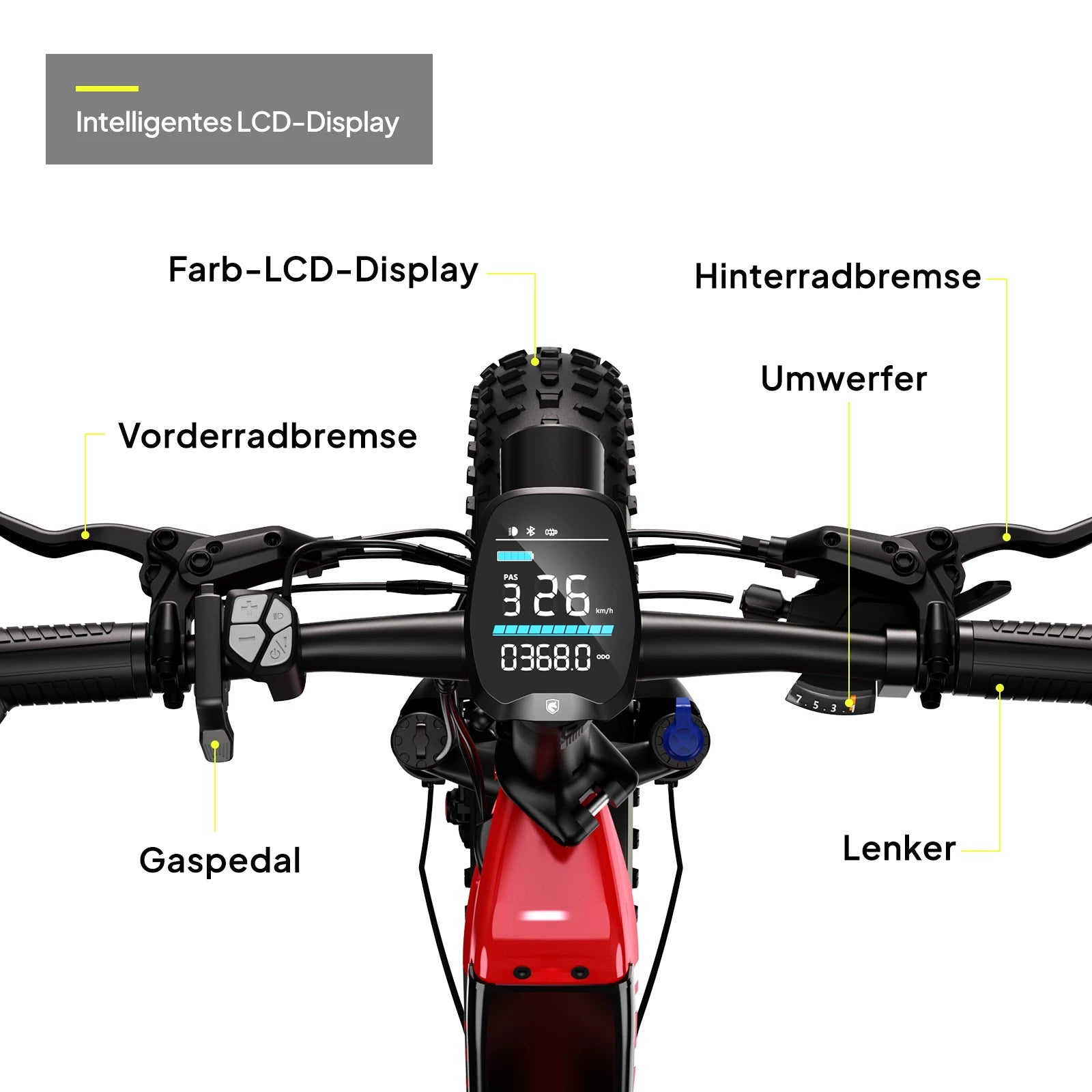 HOVSCO™ HovBeta 20" Klappbares E-Bike mit Fat Tires