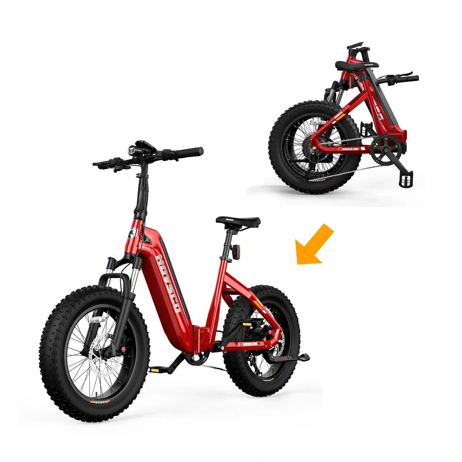 HOVSCO™ HovBeta 20" Klappbares E-Bike mit Fat Tires